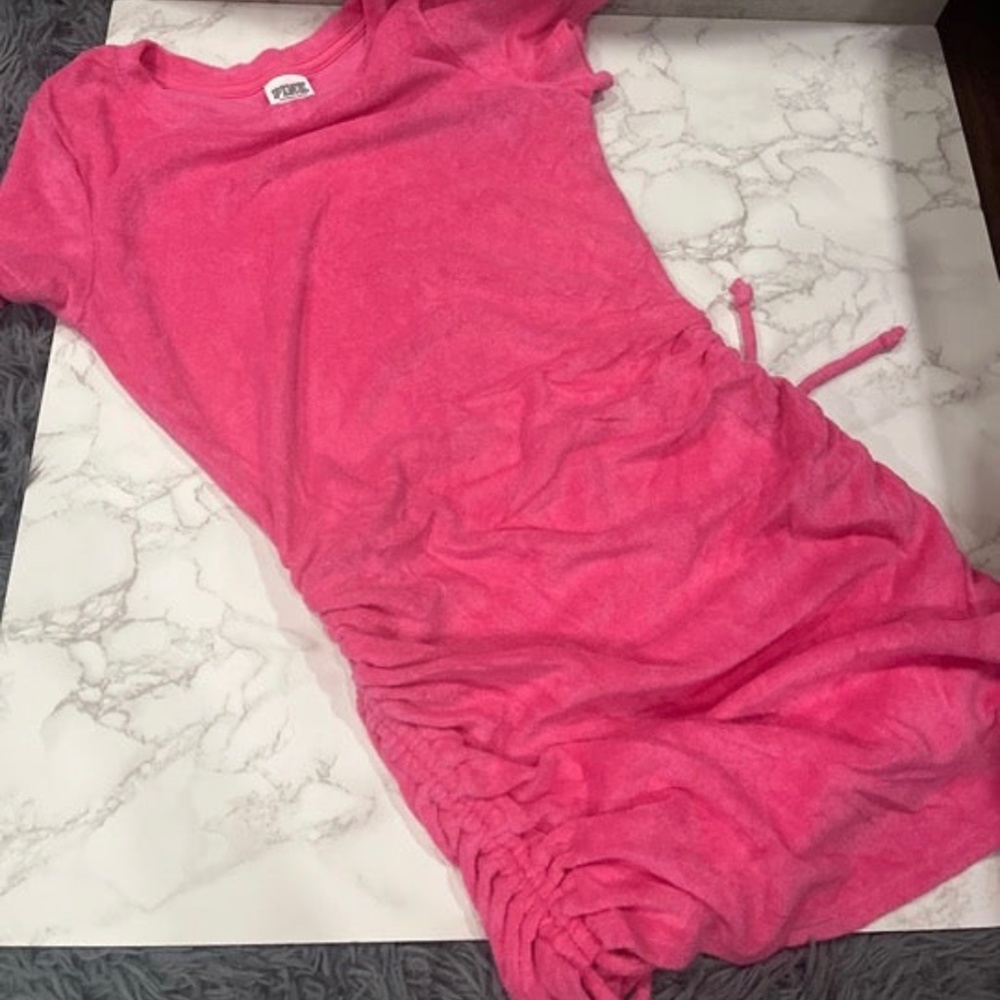 Pink Terry cloth dress